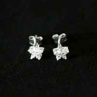 Pendiente 925 Silver Star Light Point con Zirconia Piedra