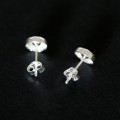 Brinco de Prata 925 Ciclone com Strass Brinco de Prata 925 Ciclone com Strass