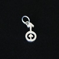 Symbol Pendant 925 Silver Hollow Girl