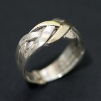 AnelTurcodePrata925comOuroAmarelo18k