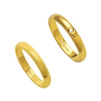 Alliance Gold 18k 750 Width 3.20mm Height 1.50mm / Alliance 18k Gold 750 with 1 Brilliant 2.25 Points Width 3.20mm Height 1.50mm