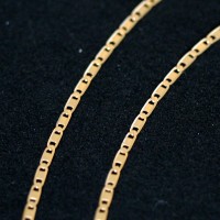 18k Gold Bracelet Piastrino 20cm