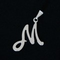 925 Silver Pendant Letter M