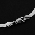 Pulseira de Prata 925 Rabo de Rato Achatado 5 mm Pulseira de Prata 925 Rabo de Rato Achatado 5 mm