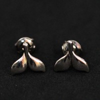 Silver Earring 925 Whale Tail