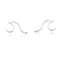 925 Sea Waves Silver Earring