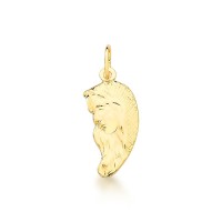 Virgin Mary Gold Plated Semi Jewel Pendant