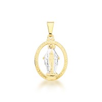 Pendentif Semi Bijou Plaqu Or Notre Dame des Grces