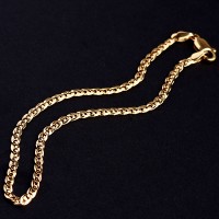 ブレスレットのイエロー・ゴールド 18k 0750 20cm / 3mm