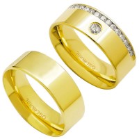 AlianaAnatmicaLightdeOuro18k750Largura7.50mmAltura1.80mm/AlianaAnatmicadeOuro18k750com15Brilhantesde2.25PontosLargura7.50mmAltura1.80mm