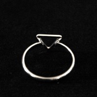 925 Silver Ring Phalanx with Triangle