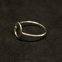 925 Silver Circle Dropped Ring