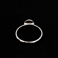 Anillo de Plata 925 Cabocho Piedra Rose