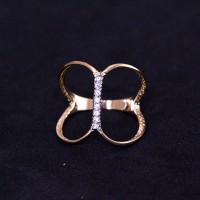 Anillo Semi Joya Baado en Oro con Piedra de Circonita