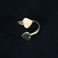 Semi Jeweled Ring Heart Phalanx