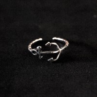 925 Sterling Silver Anchor Ring