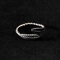 925 Silver Ring Aged Adjustable Sheet