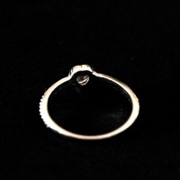 925 Silver Heart Zirconia Ring