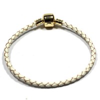 PulseiradeCouroSintticocomFolheadoaOuroMomentosdeVida18cm/3mm