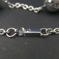 Pulseira de Aço com Bolas Pulseira de Aço com Bolas