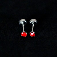 BrincodeAoInox316LSolitriocomPedradeZirconiaVermelho