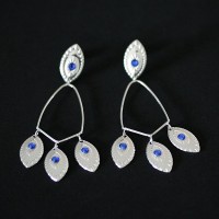 Silver Earring 925 Egyptian worked Seeds