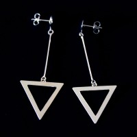 925シルバーイヤリングTriangle Earring