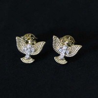 Earring Semi Jewelry Gold Plated Holy Spirit