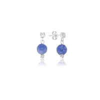 Silver Earring 925 Crystal Lilac