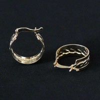 Semi Earring Jewelry Gold Plated Ring Crafted Small