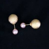 BrincoSemiJiaFolheadoaOuroDondocaBola