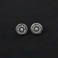 Surgical Steel Earring with Zirconia