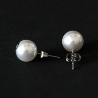 Stainless Steel Pearl Earring with Infinity