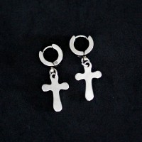 Stainless Steel Earring with Cross