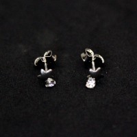 Star Stainless Steel Earring with Zirconia