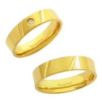 AlianaAnatmicadeOuro18k750Largura5.00mmAltura1.50mm/AlianaAnatmicadeOuro18k750com1Brilhantede2.25PontosLargura5.00mmAltura1.50mm