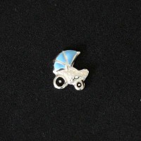 CarrinhodeBebMeninoSegredoApaixonadodePrata925paraCapsulaMomentosdeVida