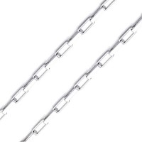 CorrentedeOuroBranco18kElosRegular45cm/1.1mm