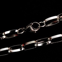 Stainless Steel Bracelet Rectangular Links 21cm / 0.5cm