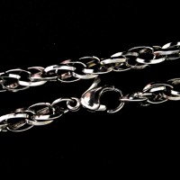 Stainless Steel Bracelet Twisted Links 20cm / 0.4cm