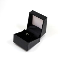 Leather Earring Box and/or Pendant (Black)