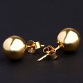 Earring Yellow Gold with Large Ball