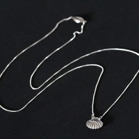 Silver Scapular 925 Marine Shell and Bzios 60cm