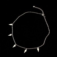 Gargantilla de Plata 925 Choker Tringulo 40cm