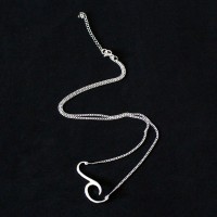 Silver 925 Choker Wave 40cm