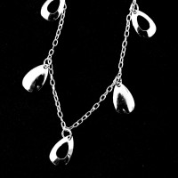 925SilverChokerChokerDrops40cm
