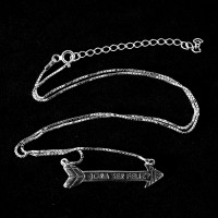 Aged925SilverChokerBoraSerFeliz42cm