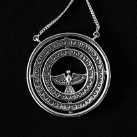 925SilverChokerMandalaHolySpirit60cm