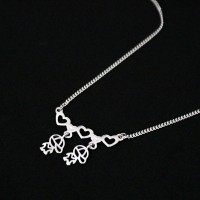 925SilverDoubleHeartsCangaChoker