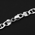 Necklace Silver links 50 cm 9mm